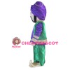 Friendly Arab Man With Purple Top Mascot Costume