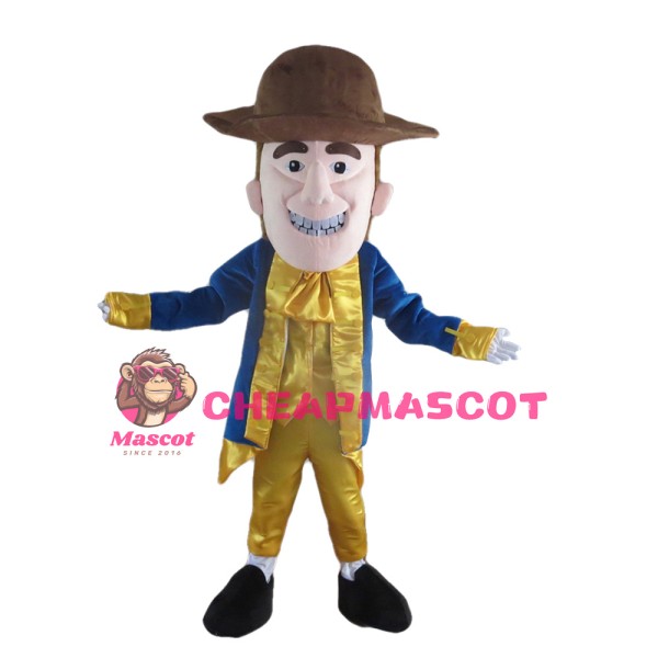 Funny Patriot Mascot Costume Completed Suit