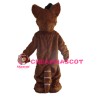 Dark Red Fox Mascot Costume For Adult
