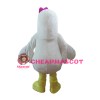 Newest Good Quality Egret With Pink Bow Mascot Costume