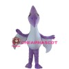 Lively Cartoon Purple Bat Mascot Costume
