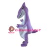 Lively Cartoon Purple Bat Mascot Costume