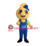 Lovely Sincere Boy And Girl With Suit Mascot Costume
