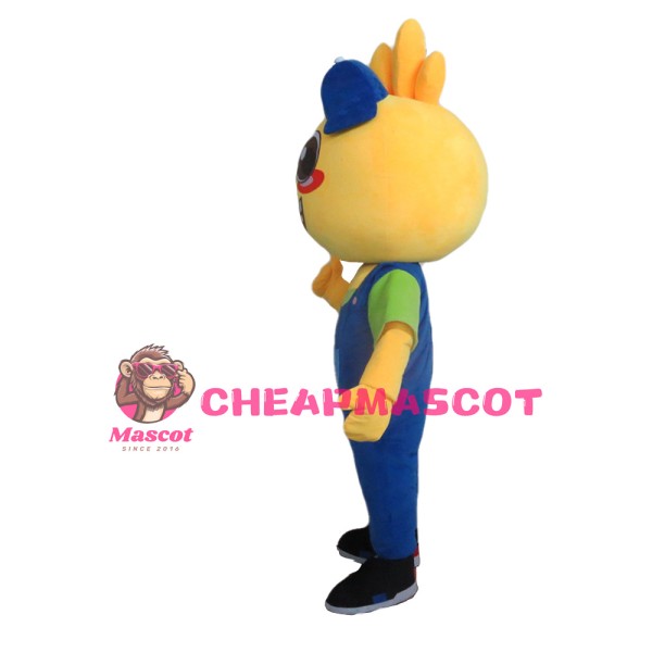 Lovely Sincere Boy And Girl With Suit Mascot Costume
