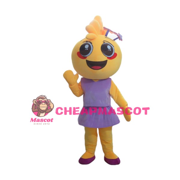 Lovely Sincere Boy And Girl With Suit Mascot Costume