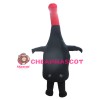 Cartoon Black & Red Inflatable Bottle Mascot Costume