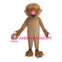 Adorable Cartoon Brown Pangolin Mascot Costume