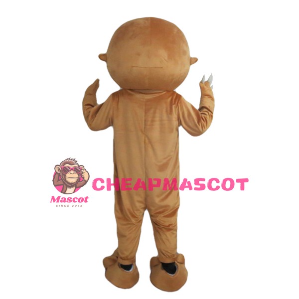 Adorable Cartoon Brown Pangolin Mascot Costume