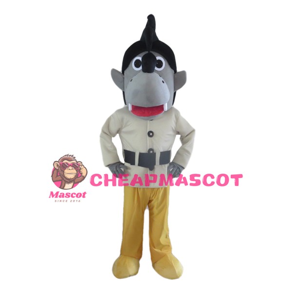 Big Bad Wolf With Set Mascot Costume Completed Suit