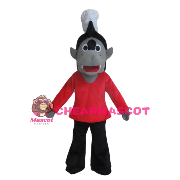 Big Bad Wolf With Set Mascot Costume Completed Suit