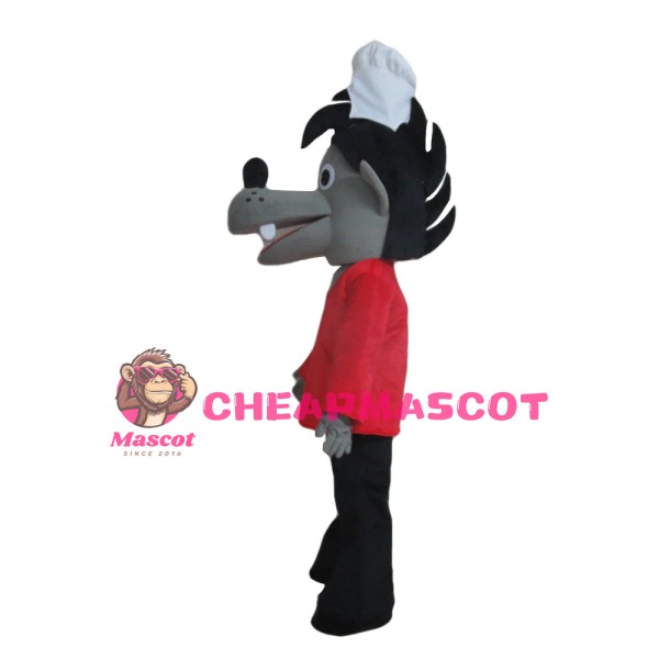 Big Bad Wolf With Set Mascot Costume Completed Suit
