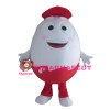 Interesting Cartoon Red & White Egg Mascot Costume