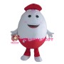 Interesting Cartoon Red & White Egg Mascot Costume