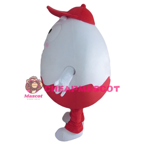 Interesting Cartoon Red & White Egg Mascot Costume