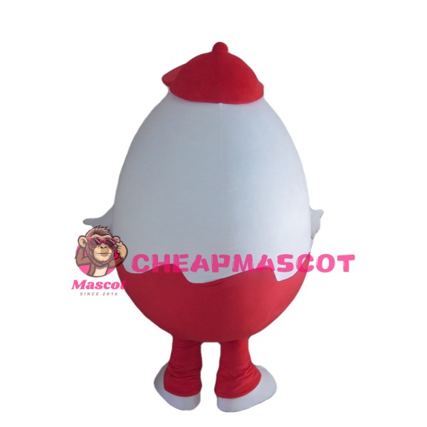 Interesting Cartoon Red & White Egg Mascot Costume
