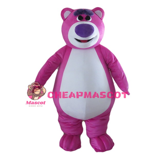Honest Rose Red Bear Mascot Costume