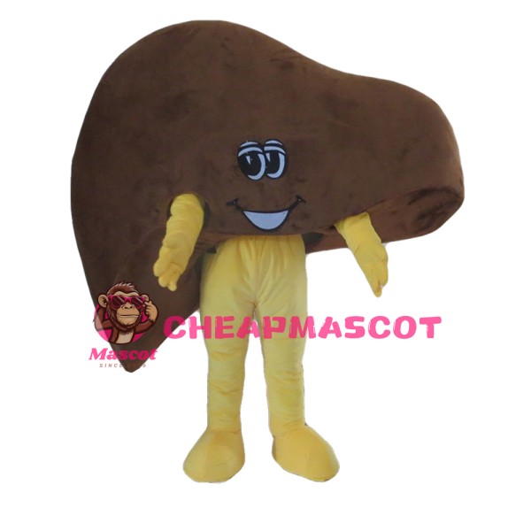 For Halloween Party Cartoon Liver Mascot Costume