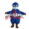 Brave Cartoon Superman Pigeon Mascot Costume