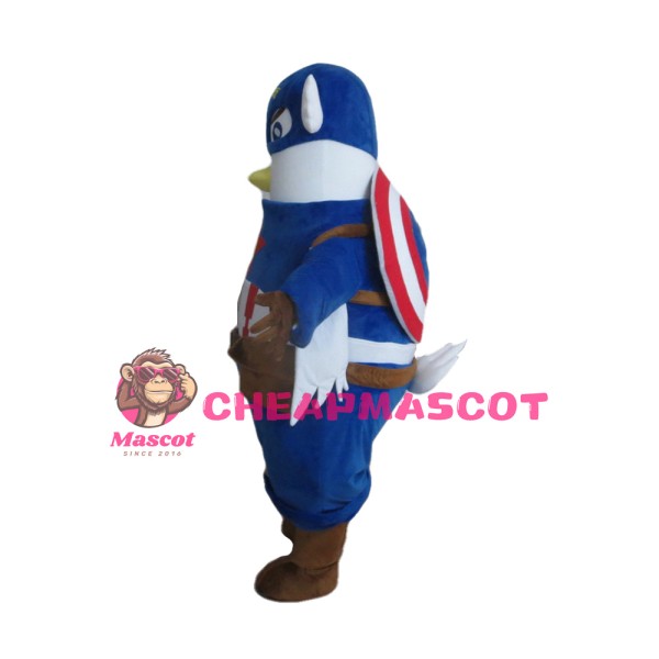 Brave Cartoon Superman Pigeon Mascot Costume
