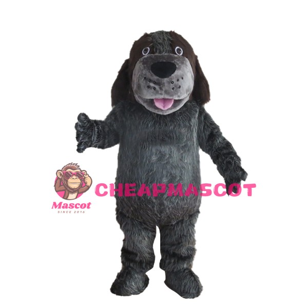 Loyal Brown & Grey Dog Mascot Costume