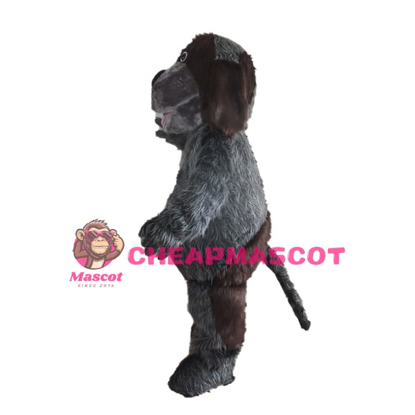 Loyal Brown & Grey Dog Mascot Costume