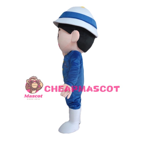 Lovely Boy Administrator With Rompers Mascot Costume