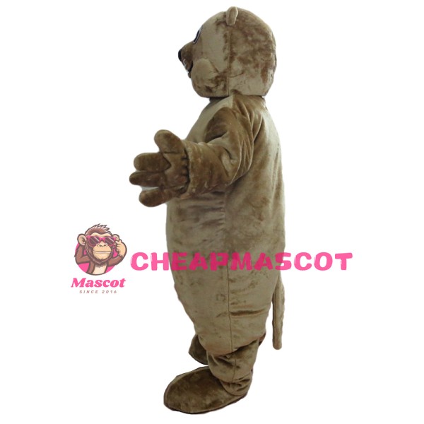 Friendly Plush Brown Beaver Mascot Costume