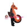 Completed Suit Black & Orange Seahorse Mascot Costume