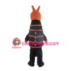 Completed Suit Black & Orange Seahorse Mascot Costume