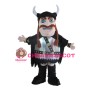 Black Warrior With Cloak Mascot Costume