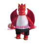 New Version Ferocious Red Dragon Mascot Costume