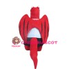 Evil Cartoon Red Dragon With Wings Mascot Costume