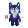 Super Adorable Cartoon Blue Fox Mascot Costume