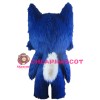 Super Adorable Cartoon Blue Fox Mascot Costume
