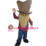 Funny Bearded Man With Plaid Shirt Mascot Costume