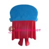 Special Triangle Blue Robot With Cloak Mascot Costume