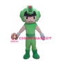 Basic Cool Green Robot Mascot Costume