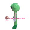 Basic Cool Green Robot Mascot Costume