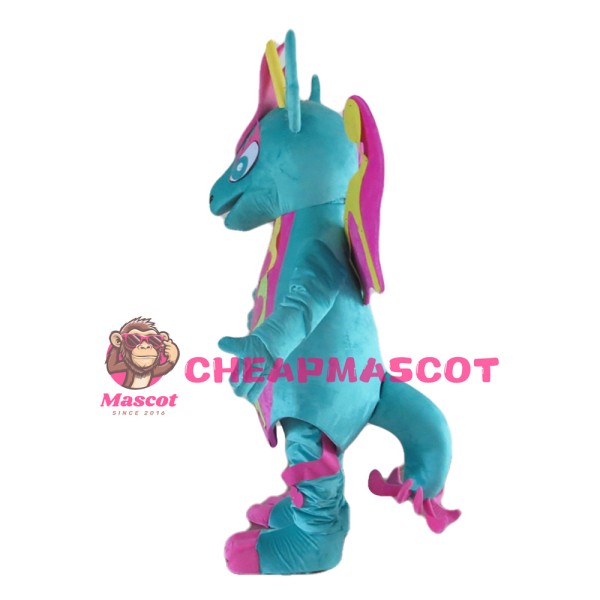 Special Style Blue & Pink Dinosaur Mascot Costume