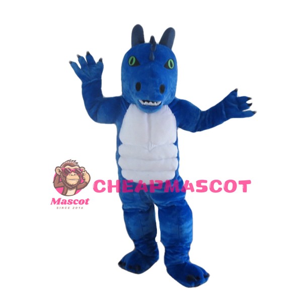 Fancy Blue Monster Mascot Costume