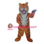 Powerful Plush Tiger Mascot Costume