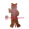 Powerful Plush Tiger Mascot Costume