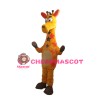 Unisex Cartoon Standing Giraffe Mascot Costume
