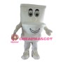 Cartoon White Toilet Mascot Costume