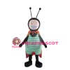 Green Striped And Red Spotted Ant Mascot Costume