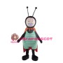Green Striped And Red Spotted Ant Mascot Costume
