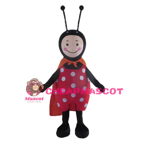 Green Striped And Red Spotted Ant Mascot Costume