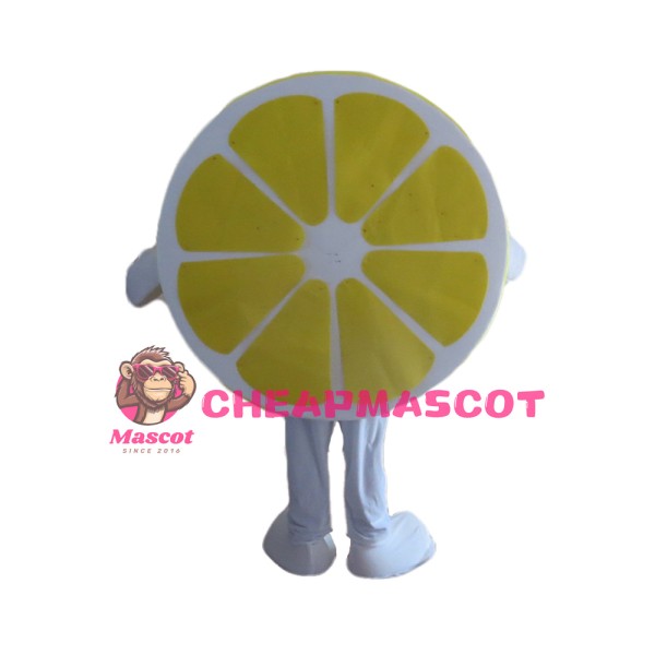 New Cartoon Yellow Lemon Slices Mascot Costume