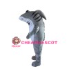 Cruel Grey Shark Mascot Costume