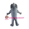 Cruel Grey Shark Mascot Costume